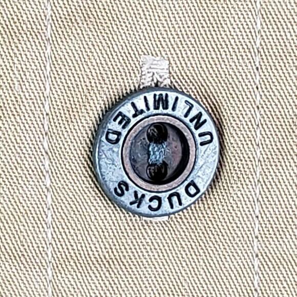 Ducks Unlimited Shirt Tan Khaki Button Down Men's Size XL Long Sleeve - Picture 4 of 8